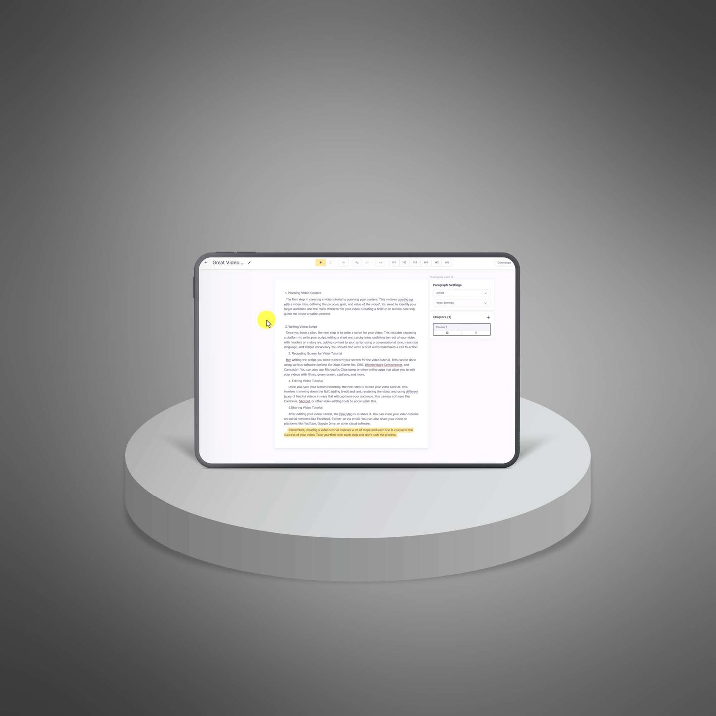 YouTube AI Tools Playbook